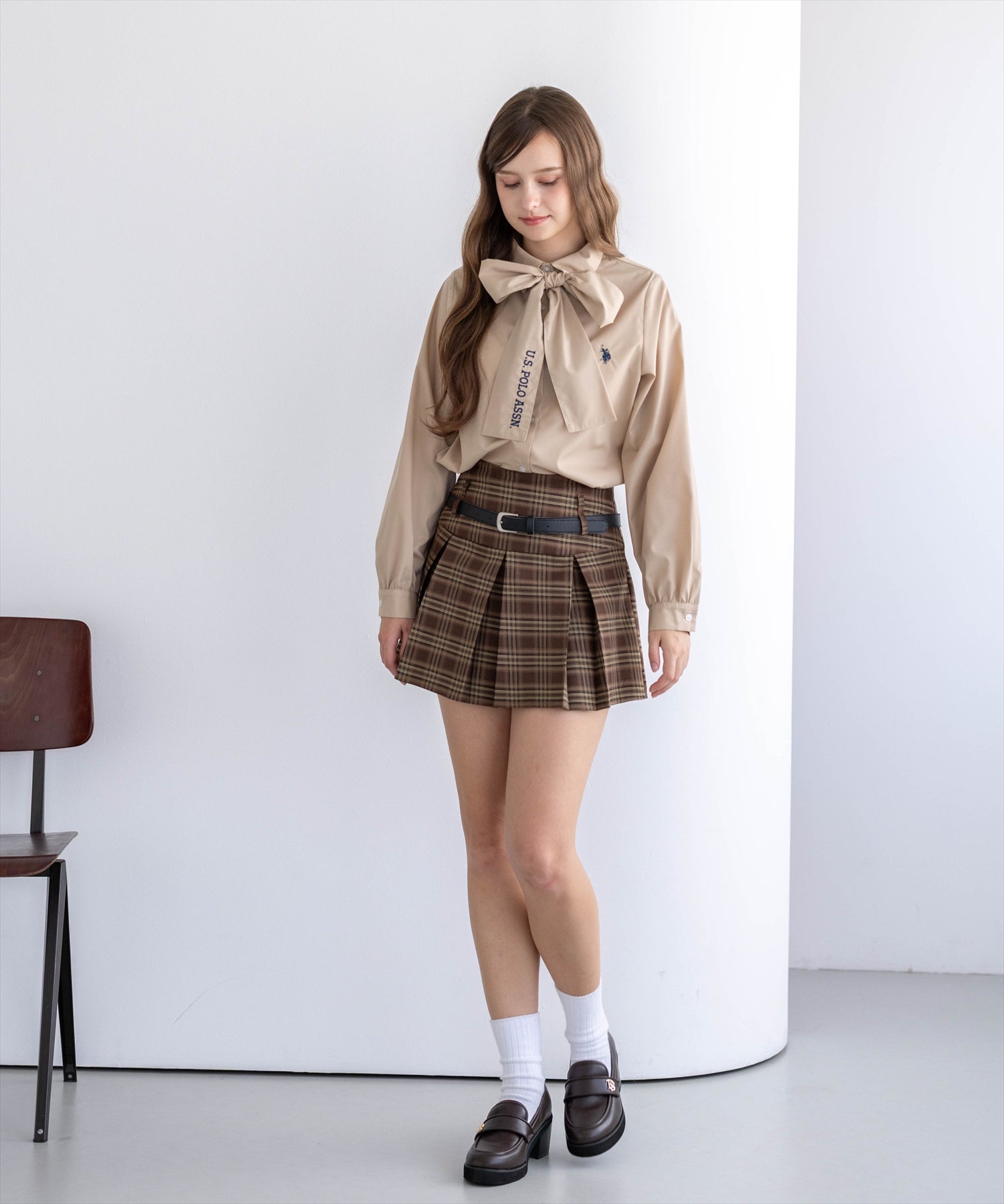 172cm/ベージュ着用