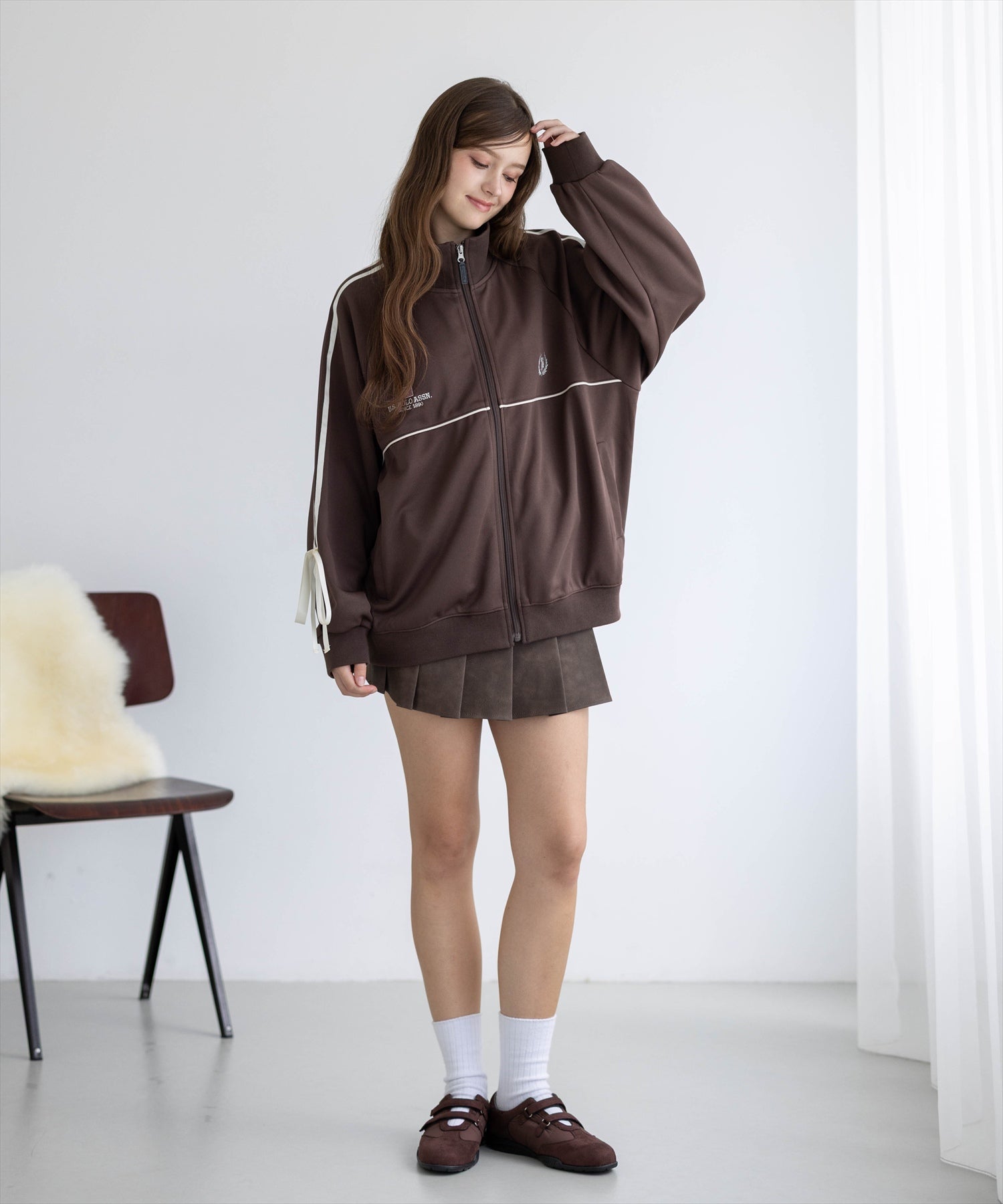 172cm/ブラウン着用