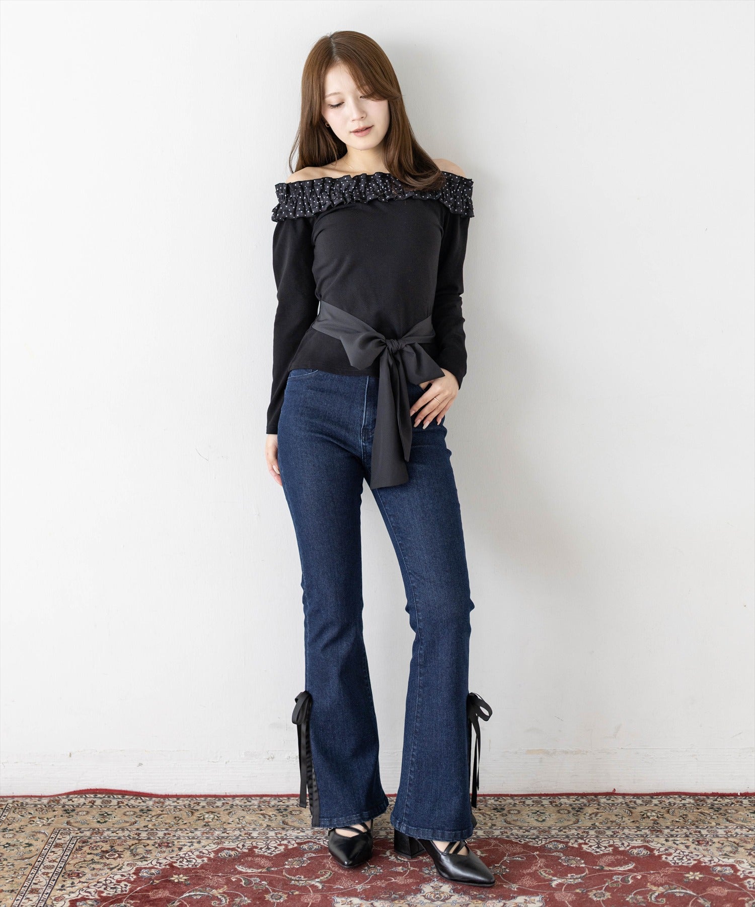 162cm/ブラック着用