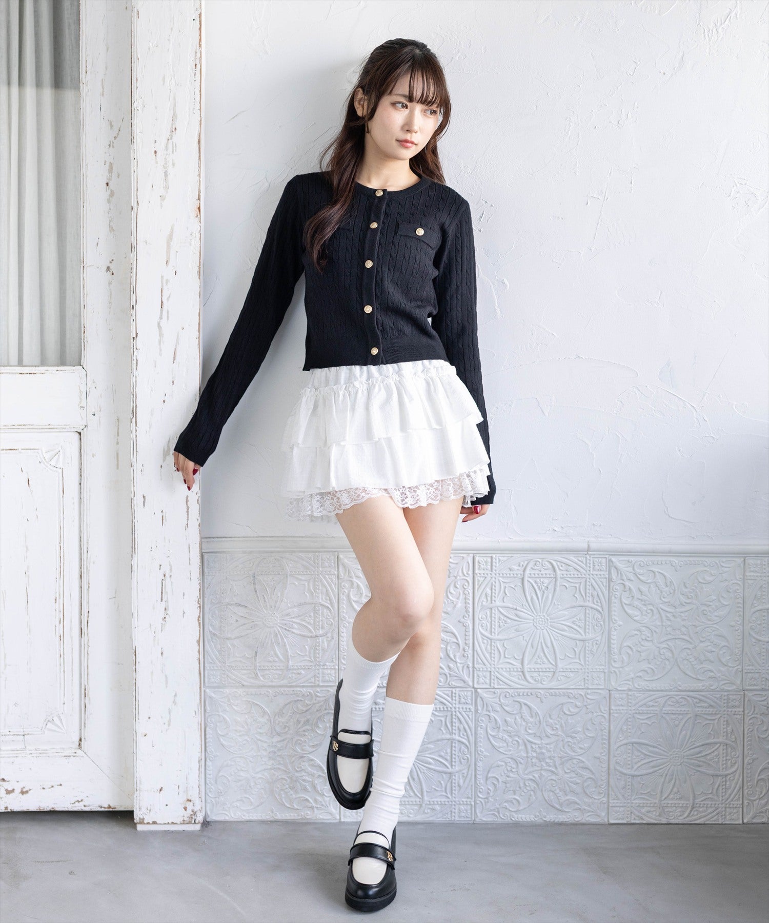 162cm/ブラック着用