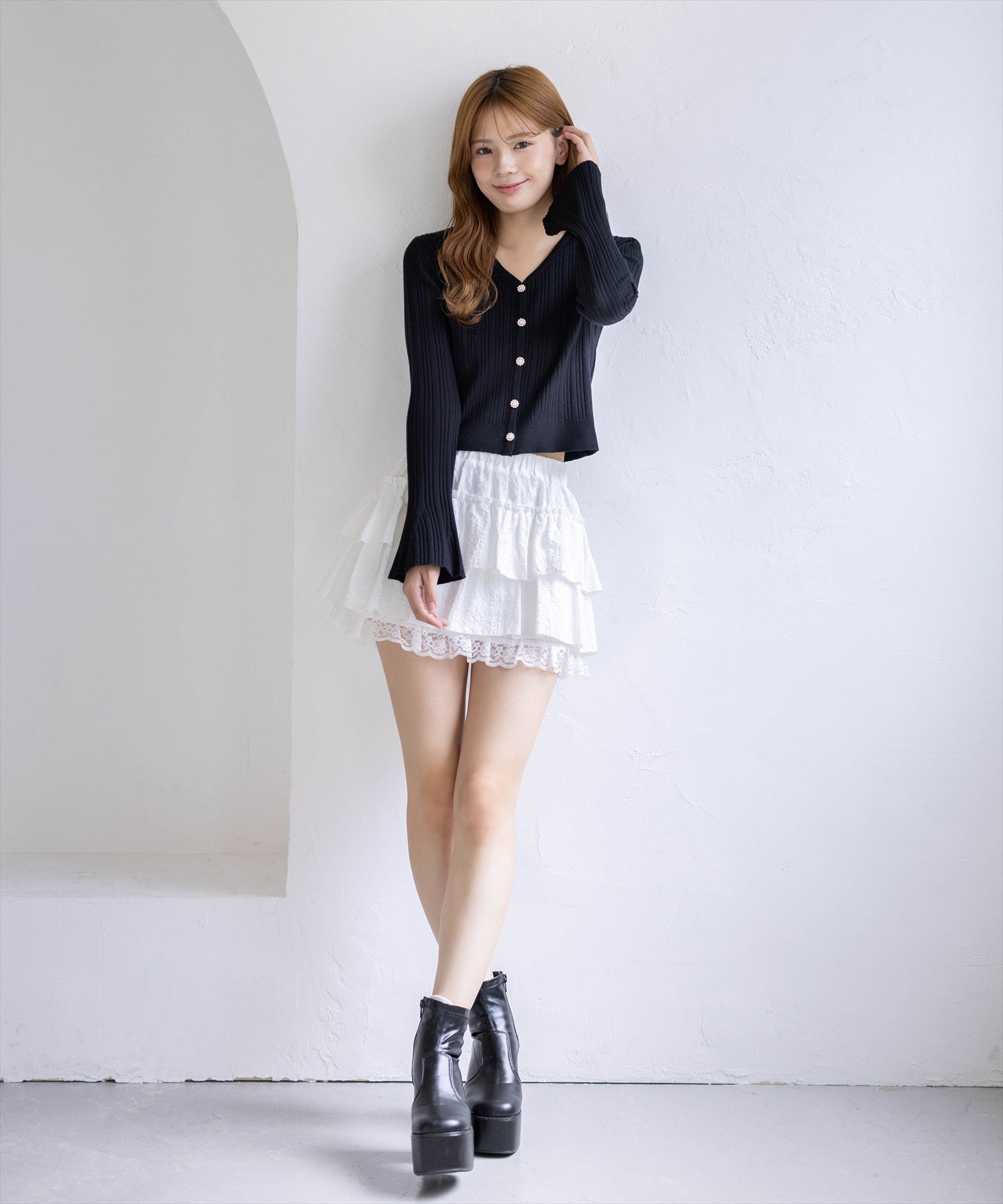 161cm/ブラック着用