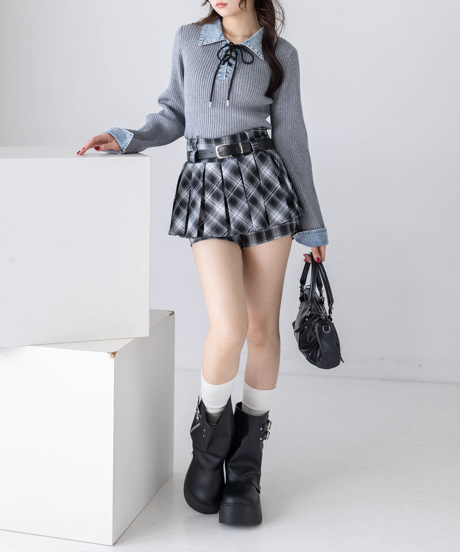 162cm/ブラック着用