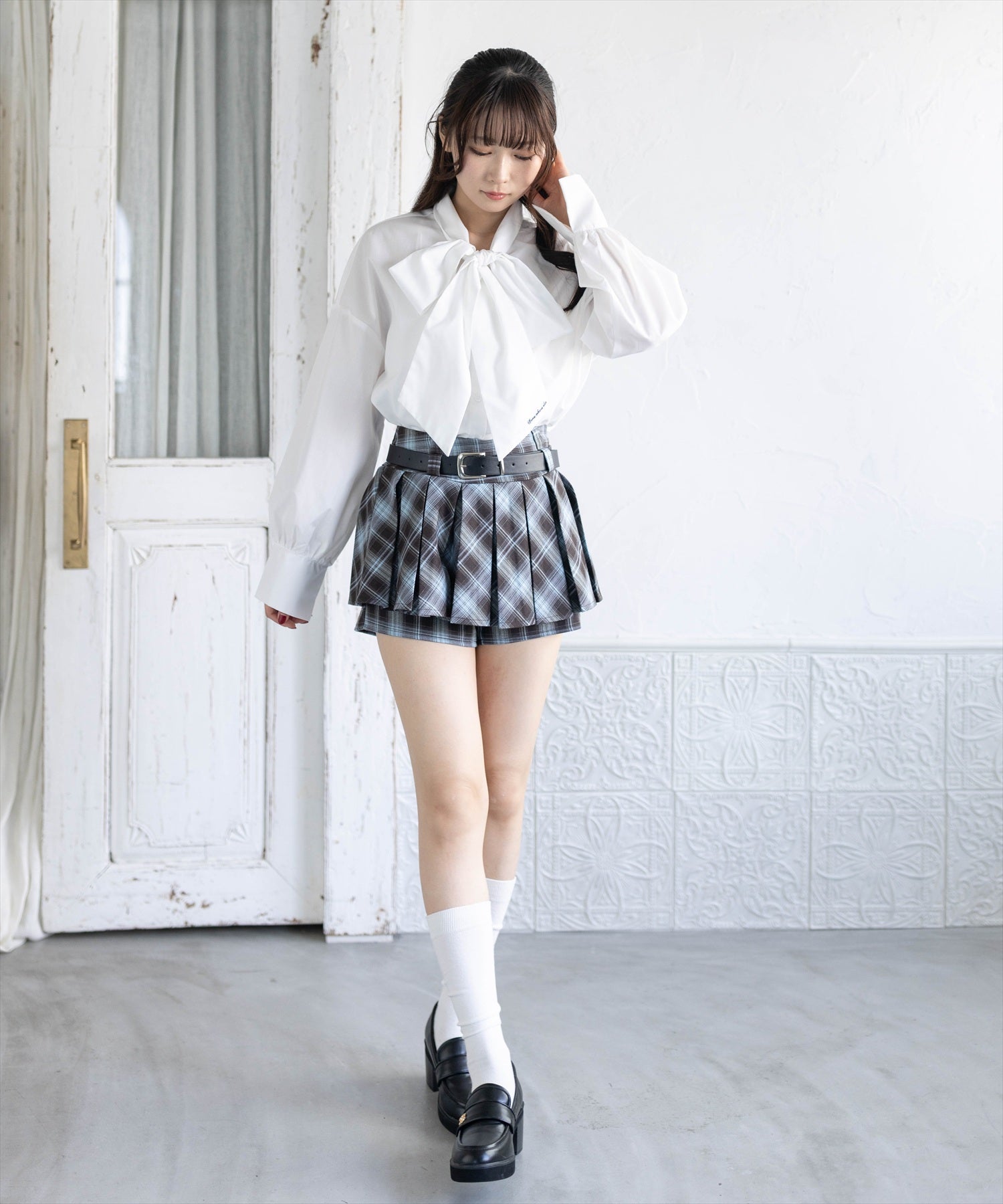 162cm/ブラウン着用