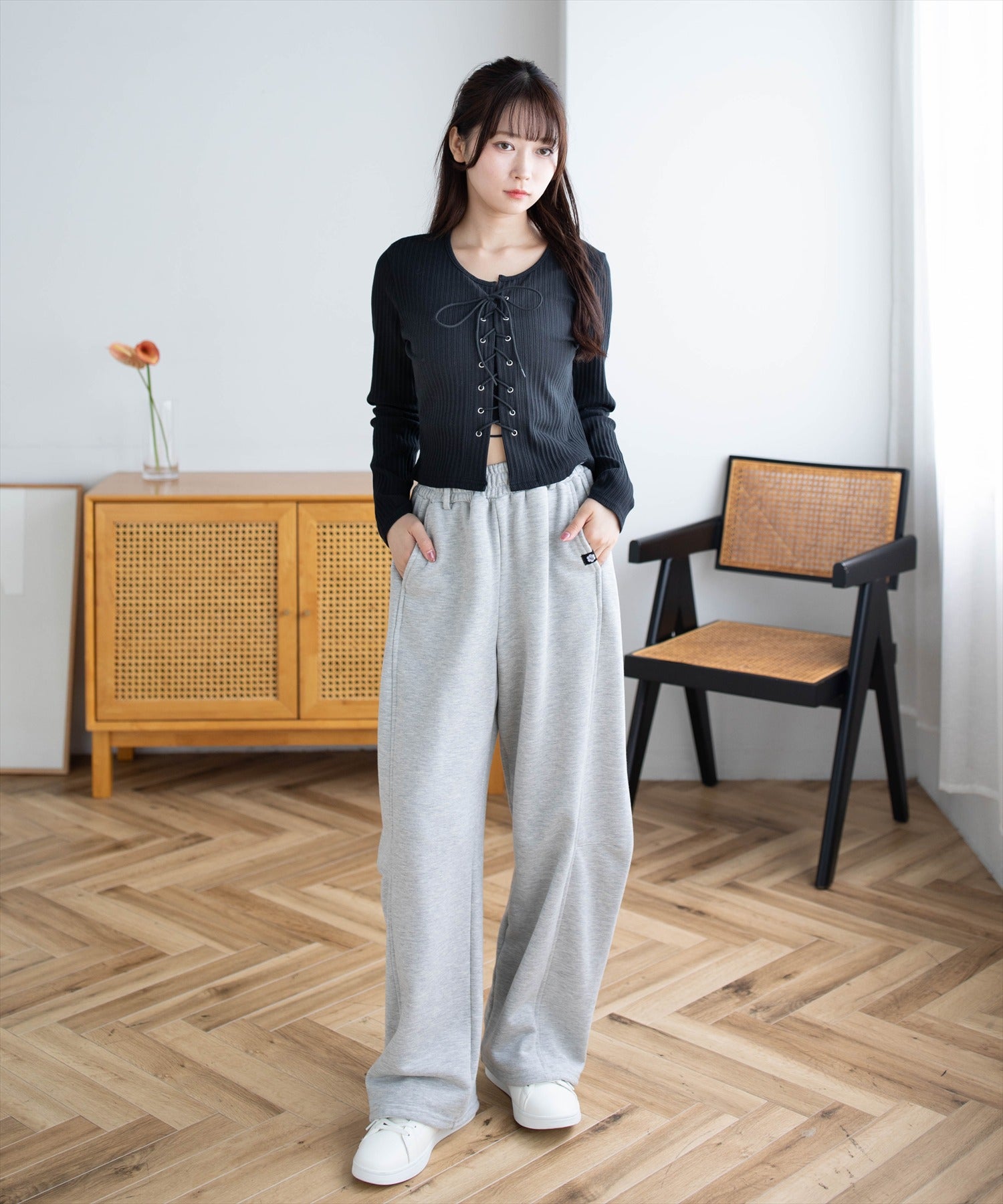 162cm/ブラック着用
