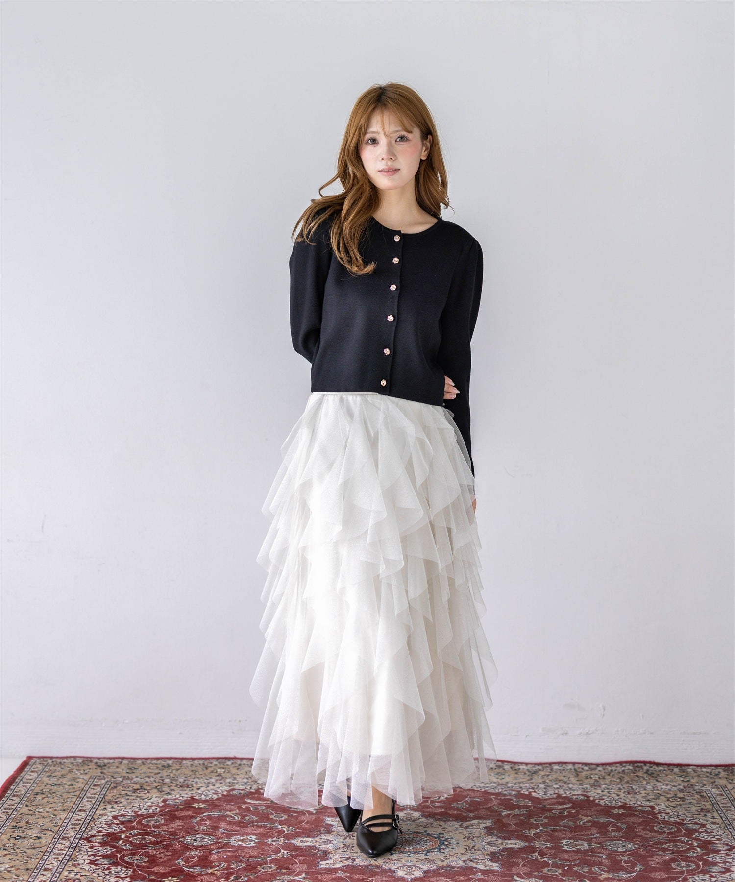161cm/ブラック着用