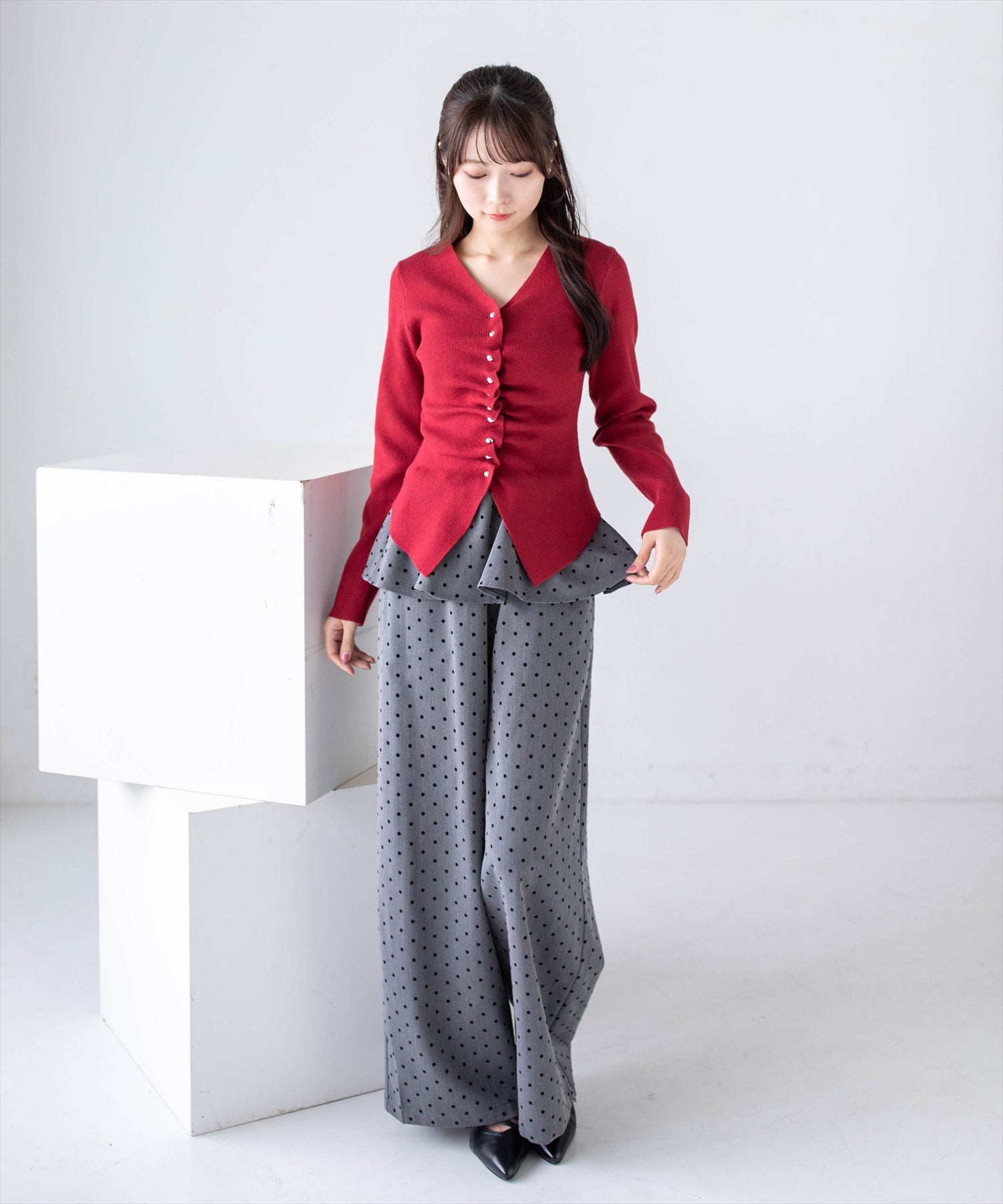 162cm/ボルドー着用