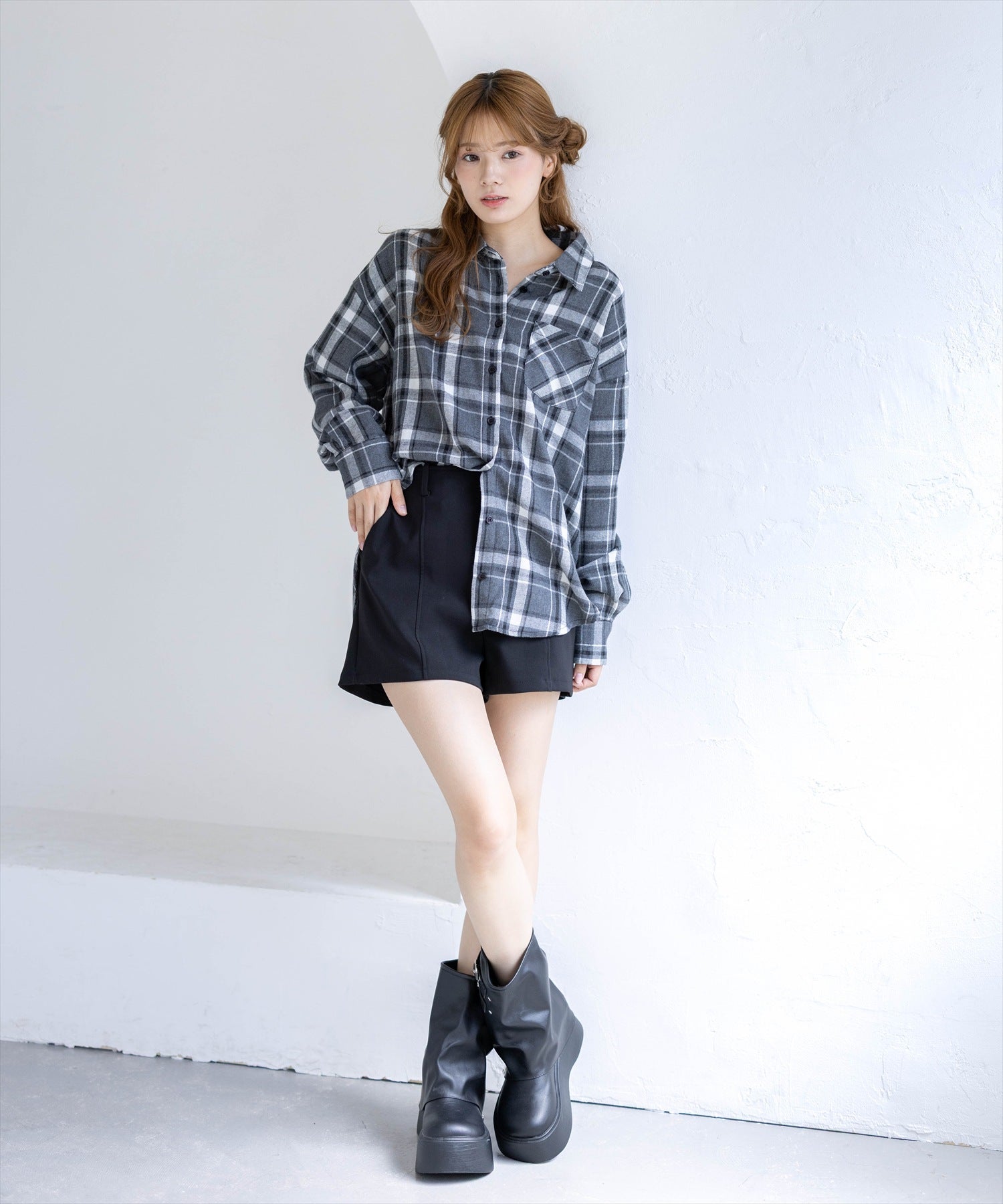 161cm/ブラック着用