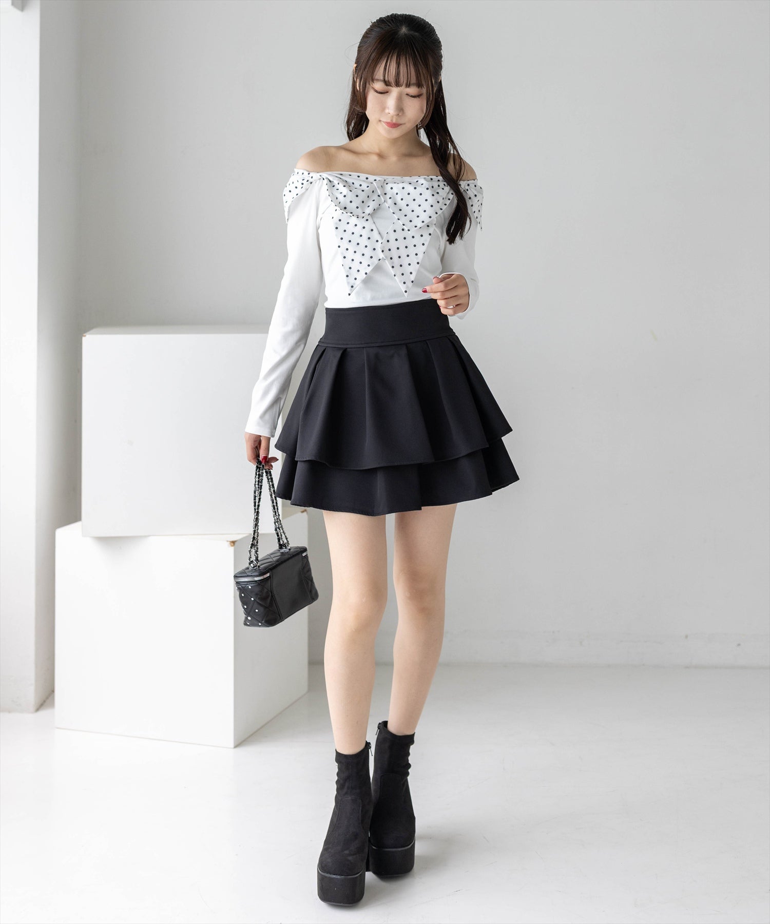 162cm/オフホワイト着用