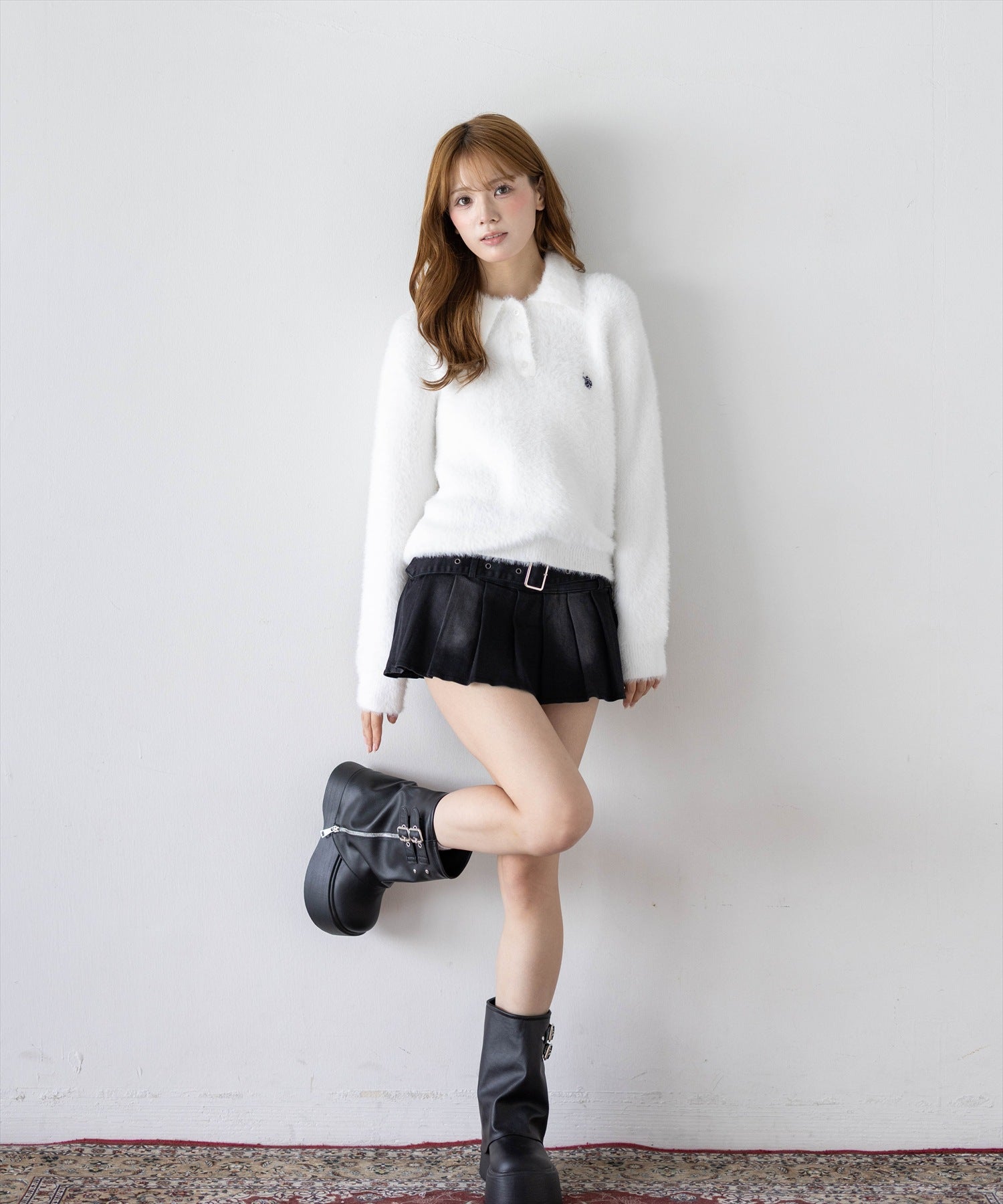 161cm/オフホワイト着用