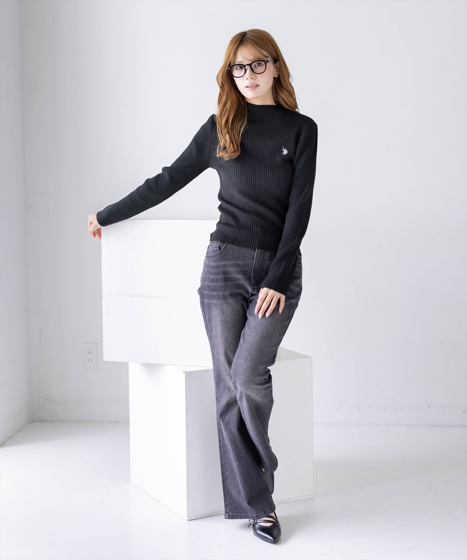 161cm/ブラック着用
