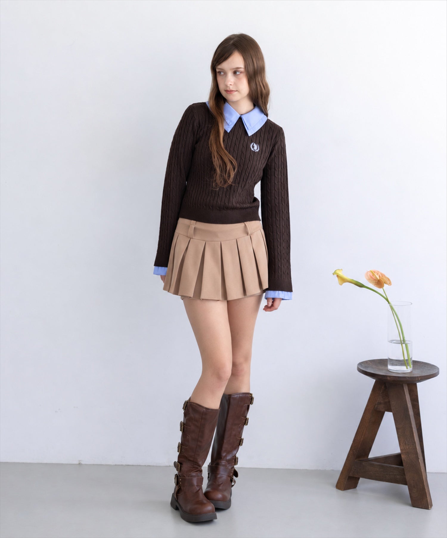 172cm/ブラウン着用