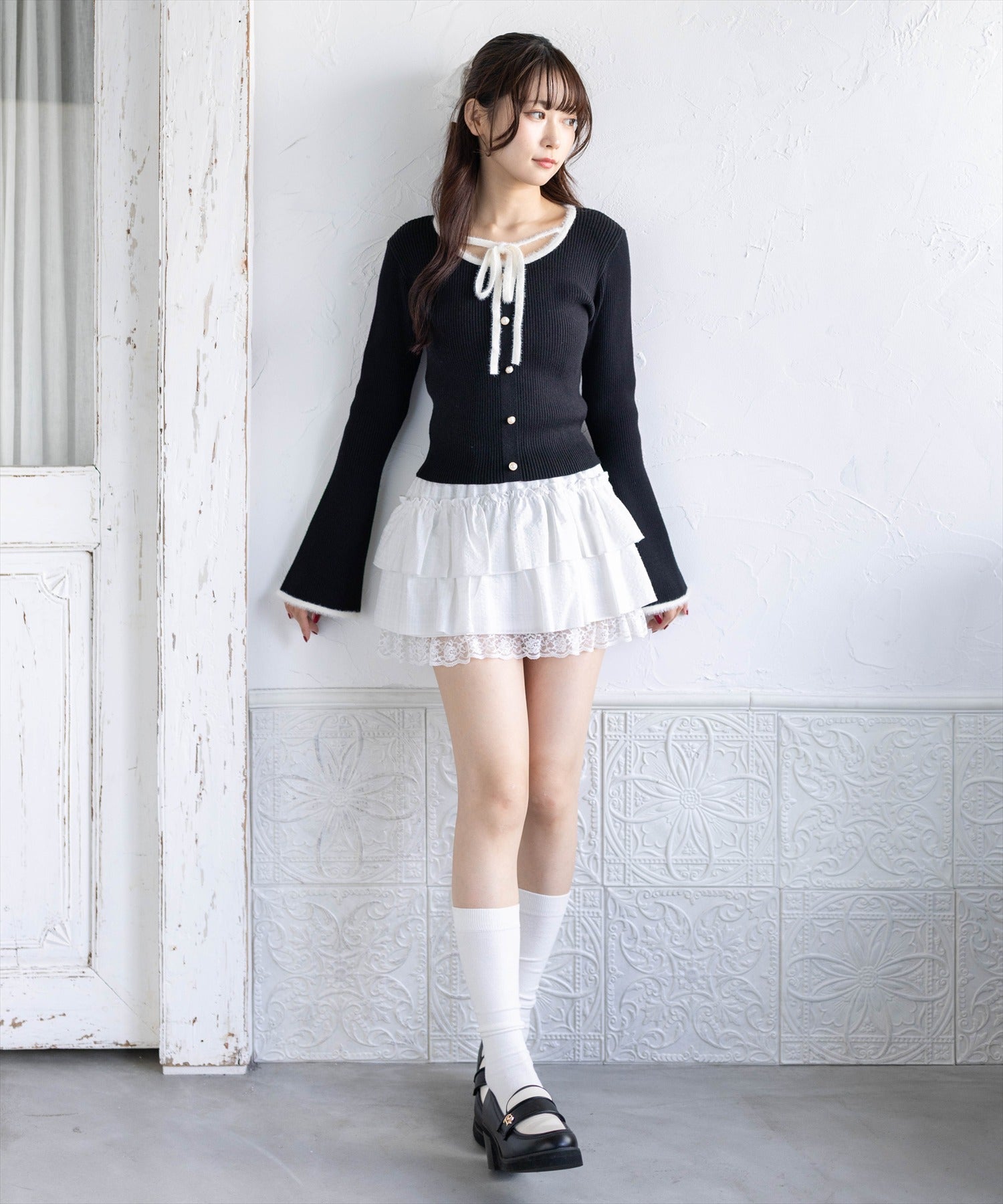 162cm/ブラック着用