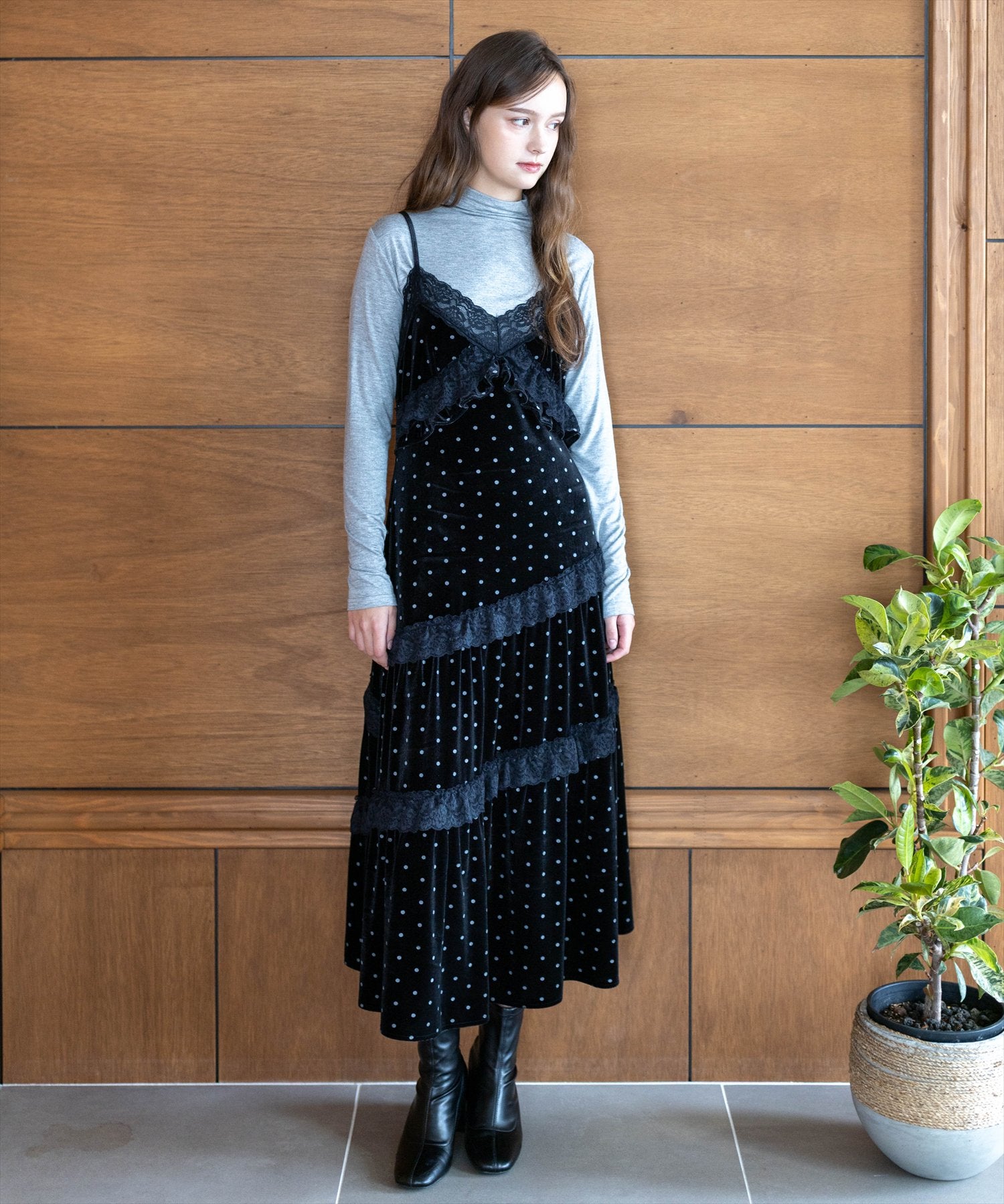 172cm/ブラック着用