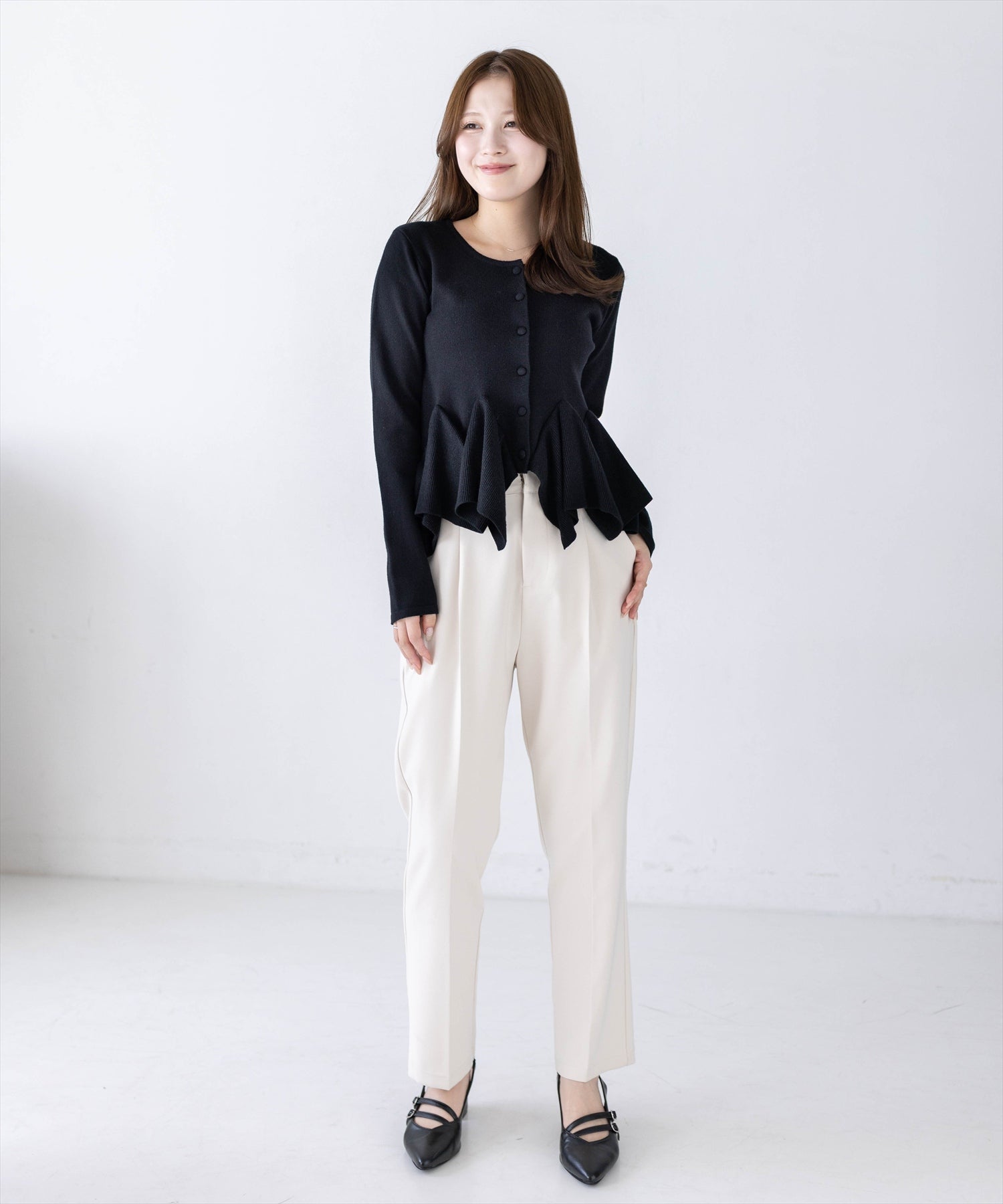 163cm/ブラック着用