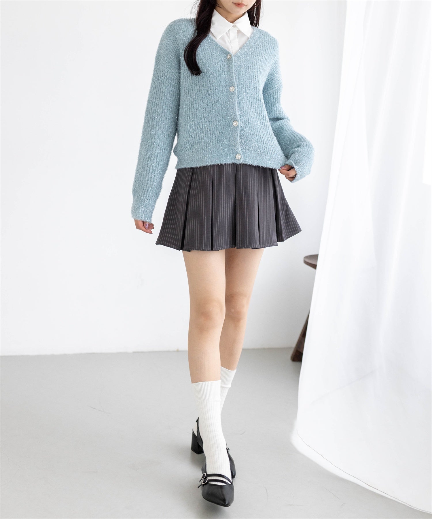 162cm/ブルーグレー着用