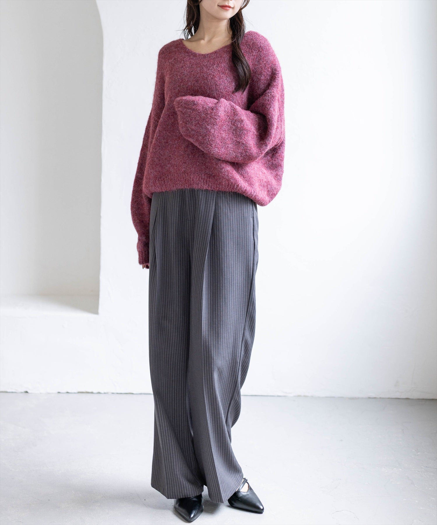 162cm/ボルドー着用