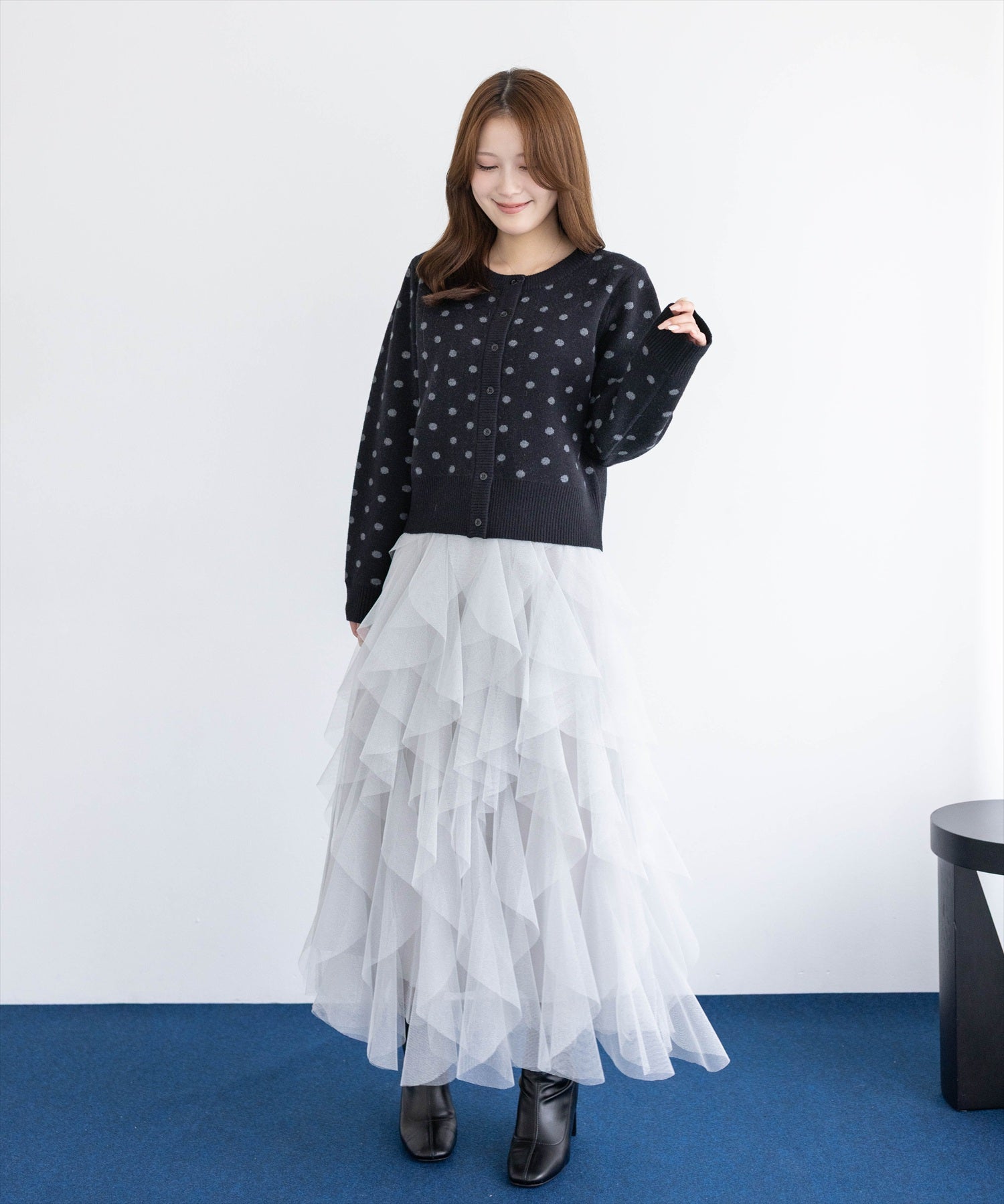 163cm/ブラック着用