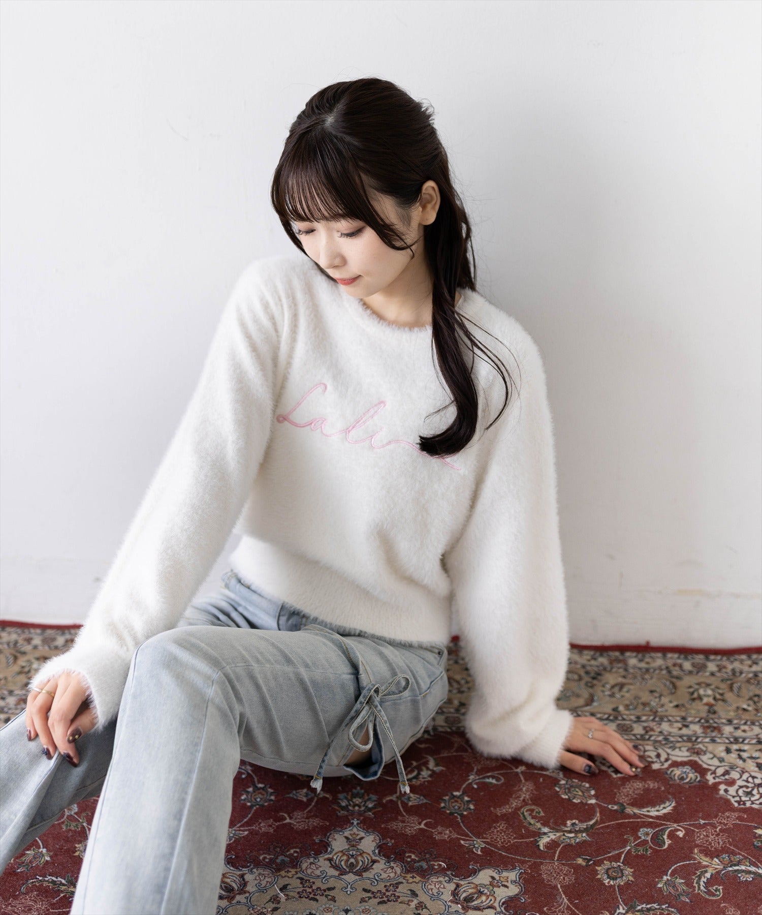 clear≪新作≫ロゴ刺繍フェザーニットトップス[CL9803] | レディース