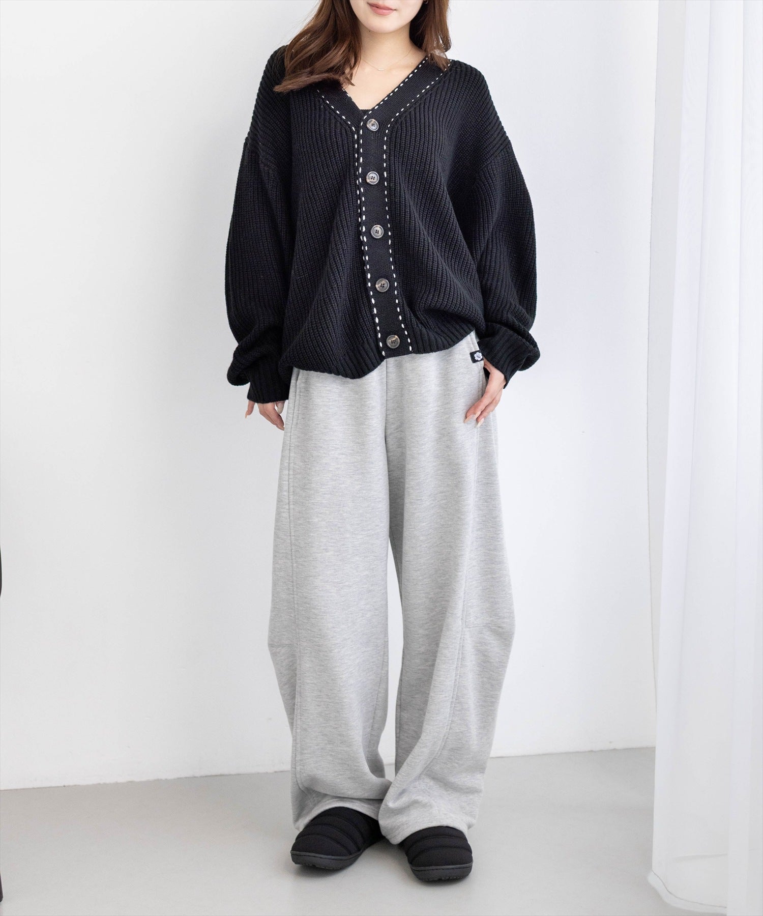 162cm/ブラック着用
