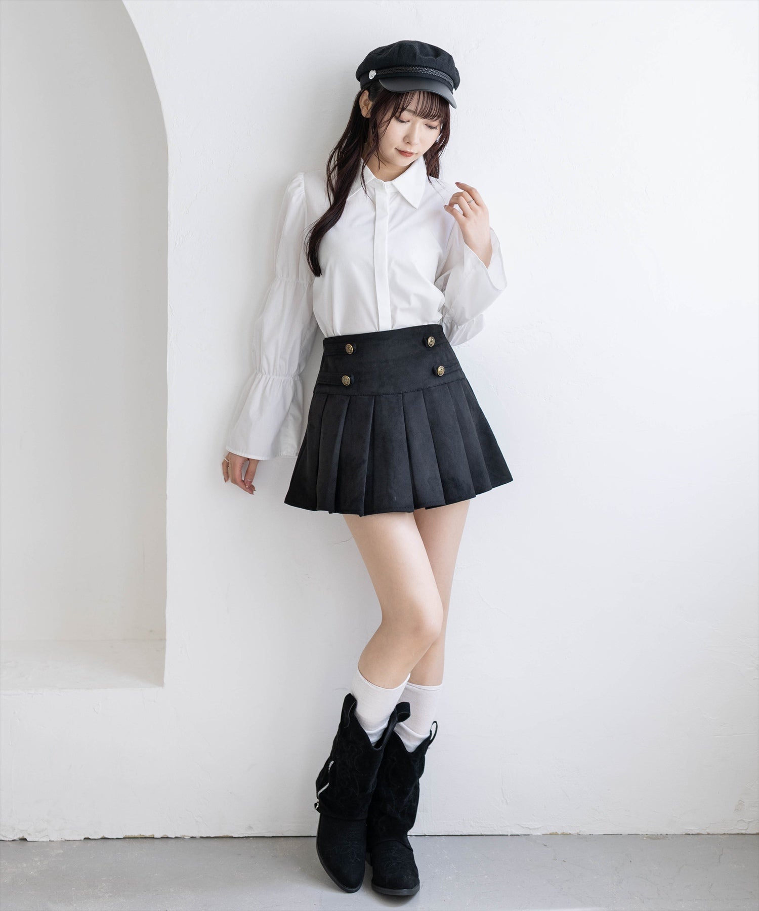 162cm/ブラック着用