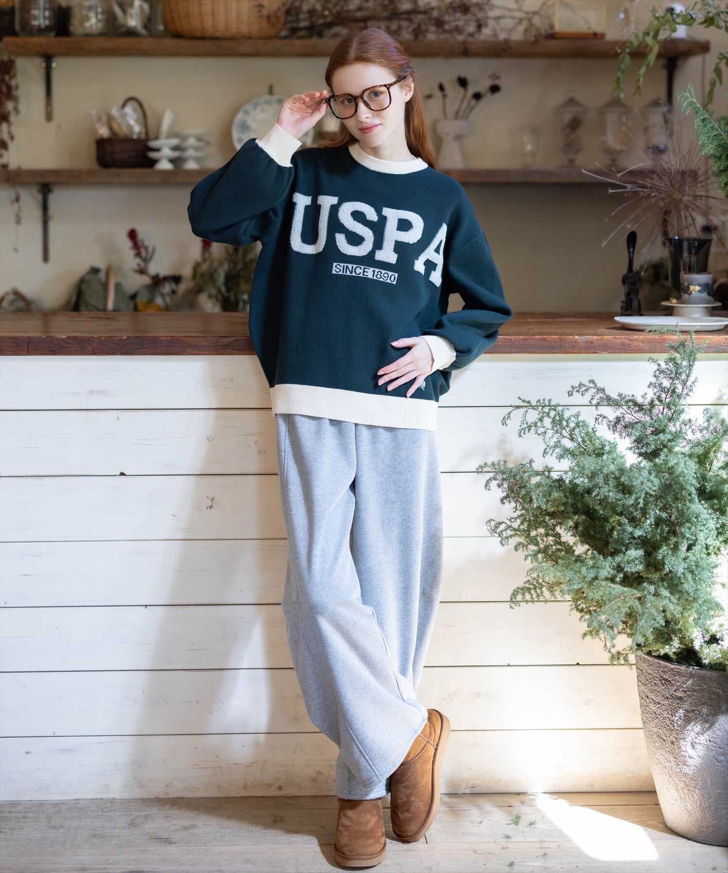 170cm/グリーン着用