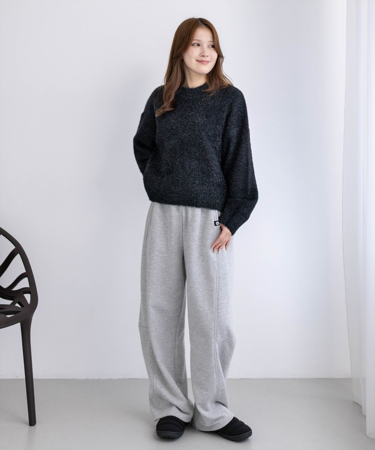 163cm/ブラック着用